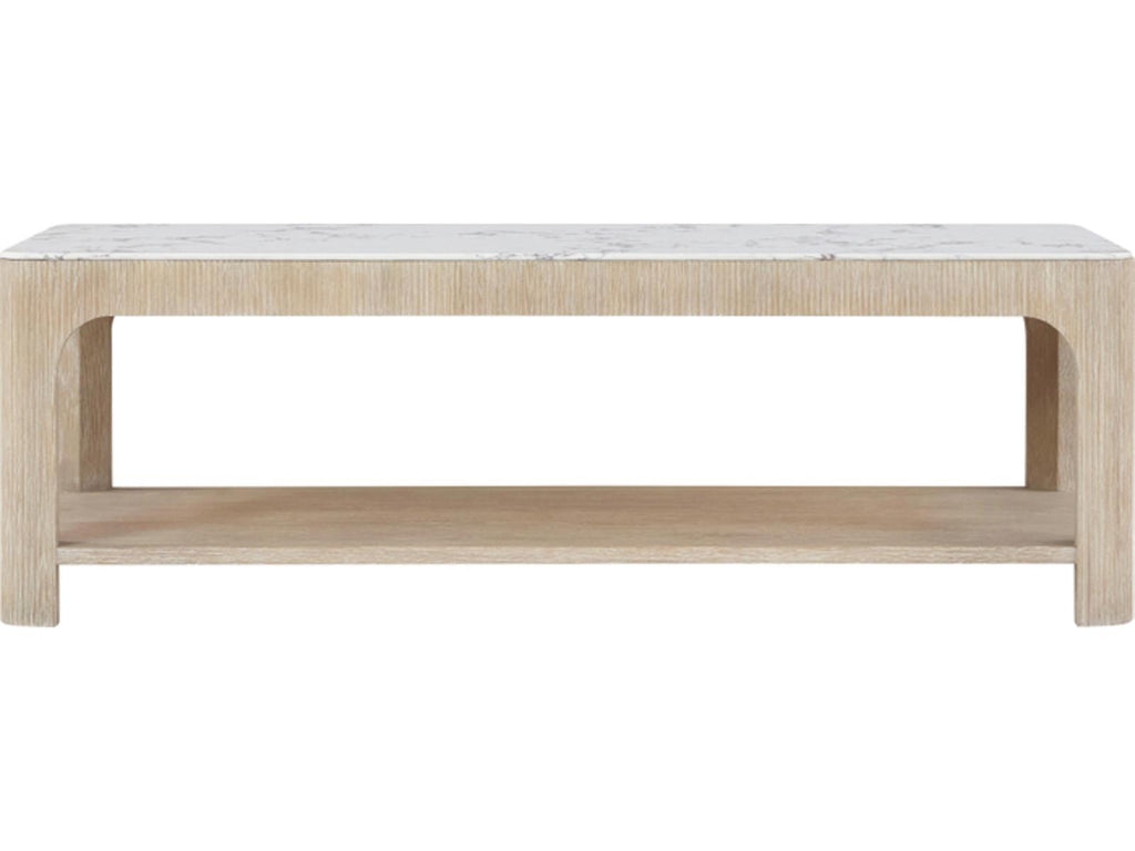 Horizon Rectangular Quartz Coffee Table in Day Finish
