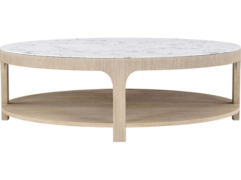 Horizon Round Quartz Coffee Table in Day Finish