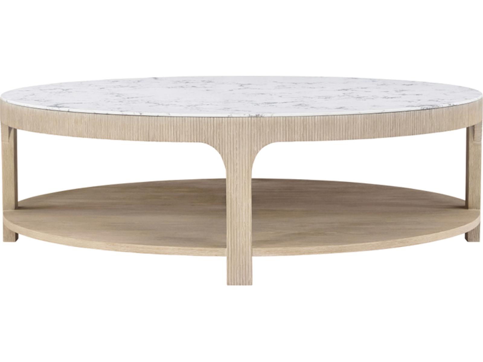 Horizon Round Quartz Coffee Table in Day Finish