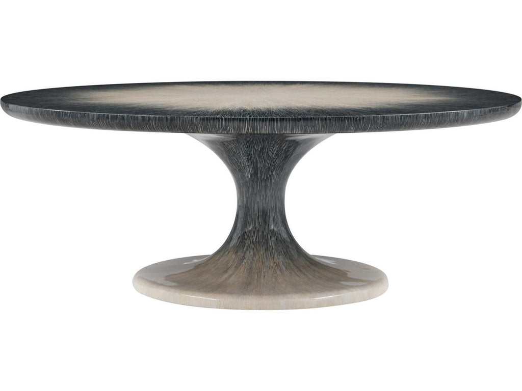 Panos Round Cocktail Table with Hand-Painted Ombre Finish