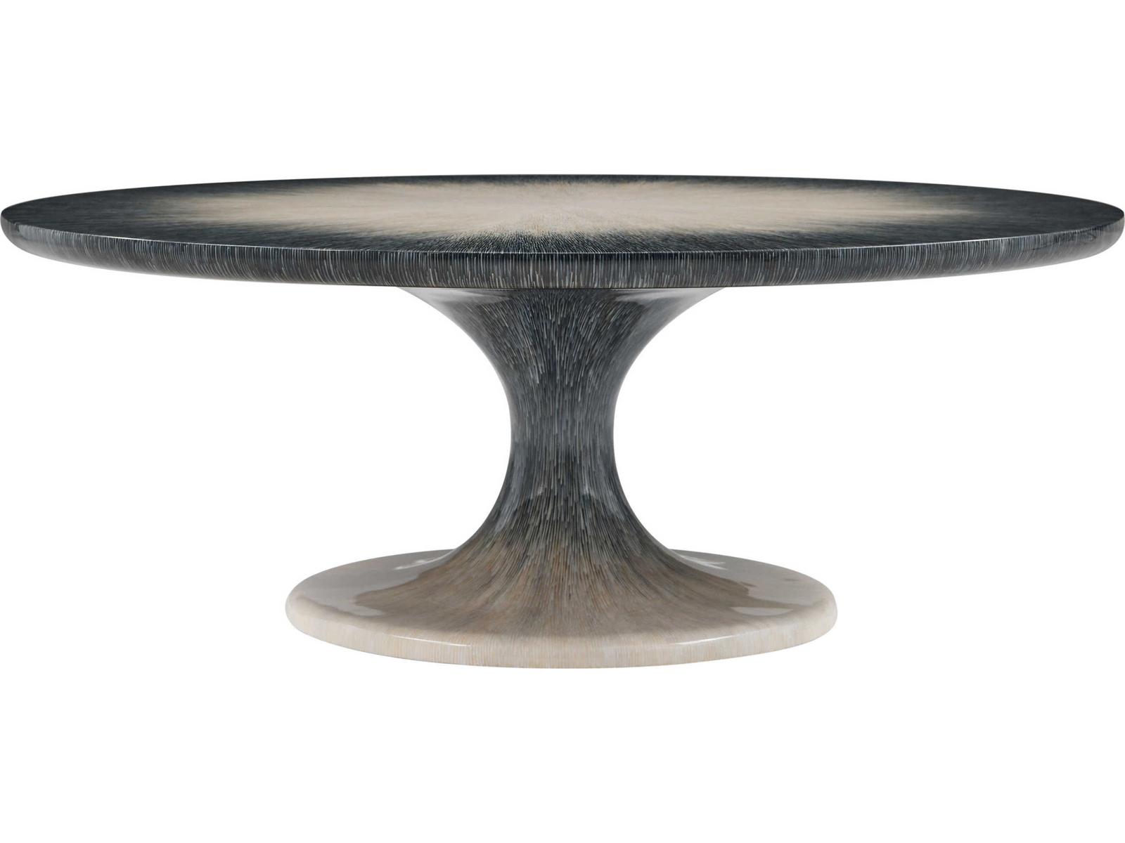 Panos Round Cocktail Table with Hand-Painted Ombre Finish