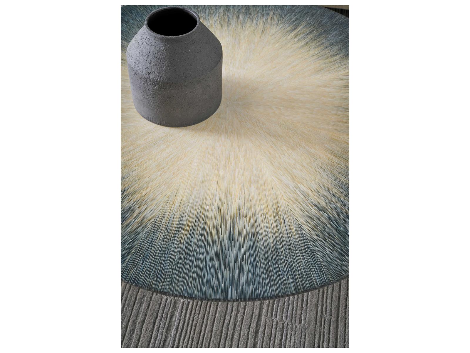 Panos Round Cocktail Table with Hand-Painted Ombre Finish