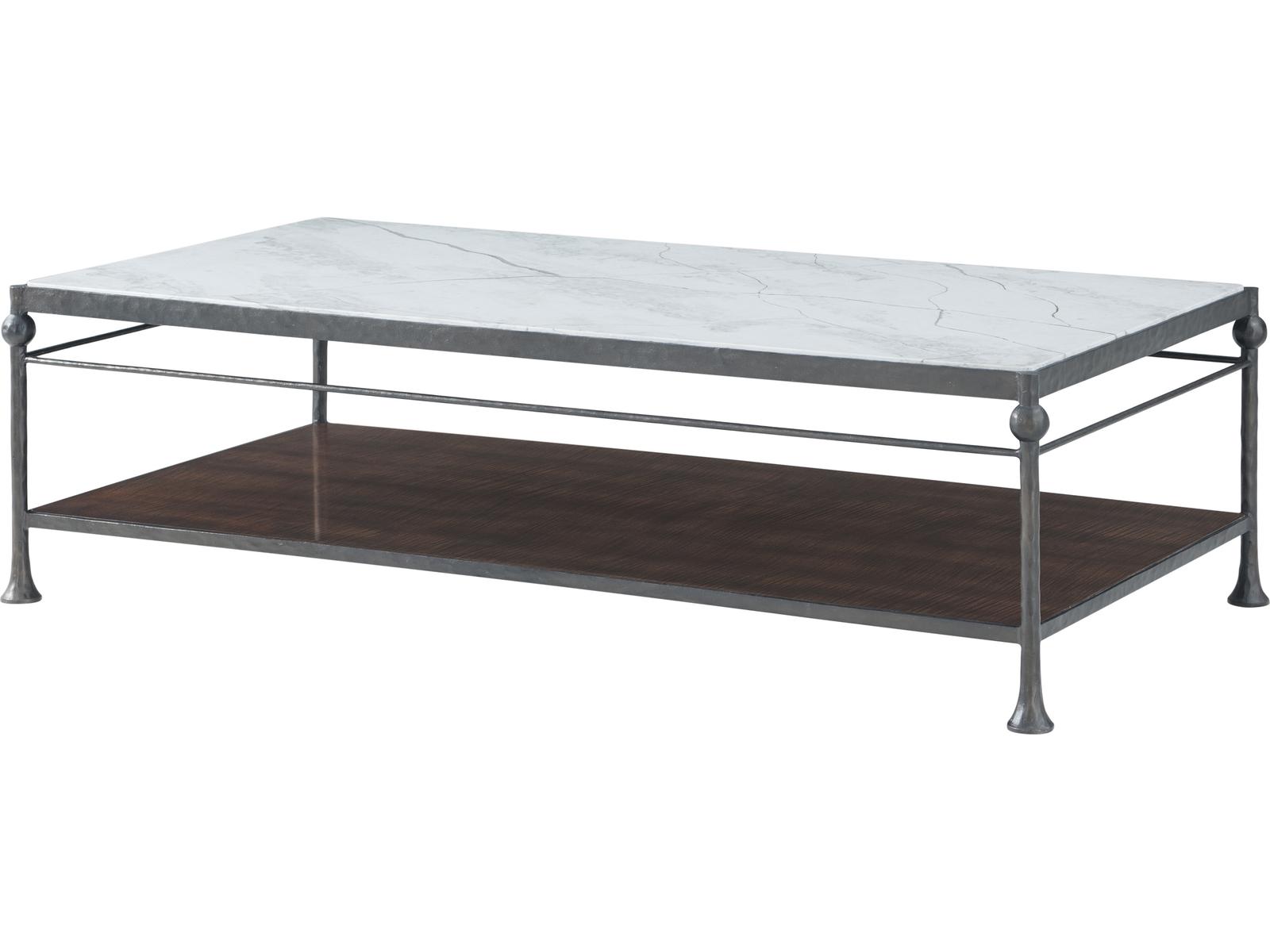 Spencer London Rectangular Metal Coffee Table in Fulham Finish