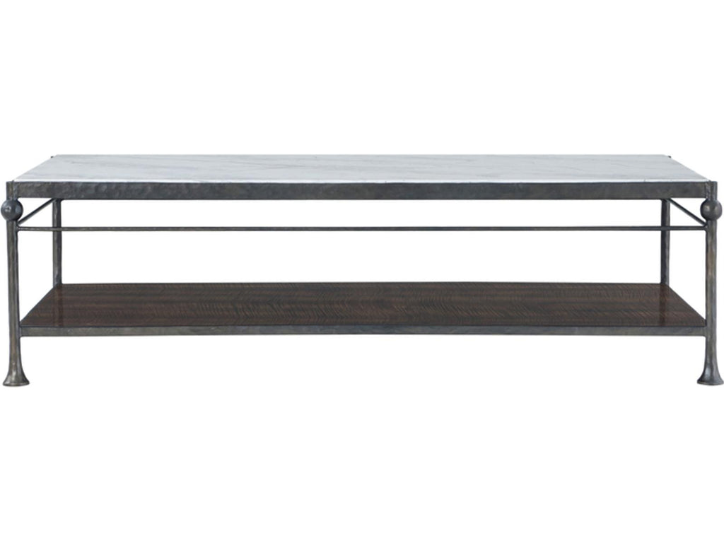 Spencer London Rectangular Metal Coffee Table in Fulham Finish