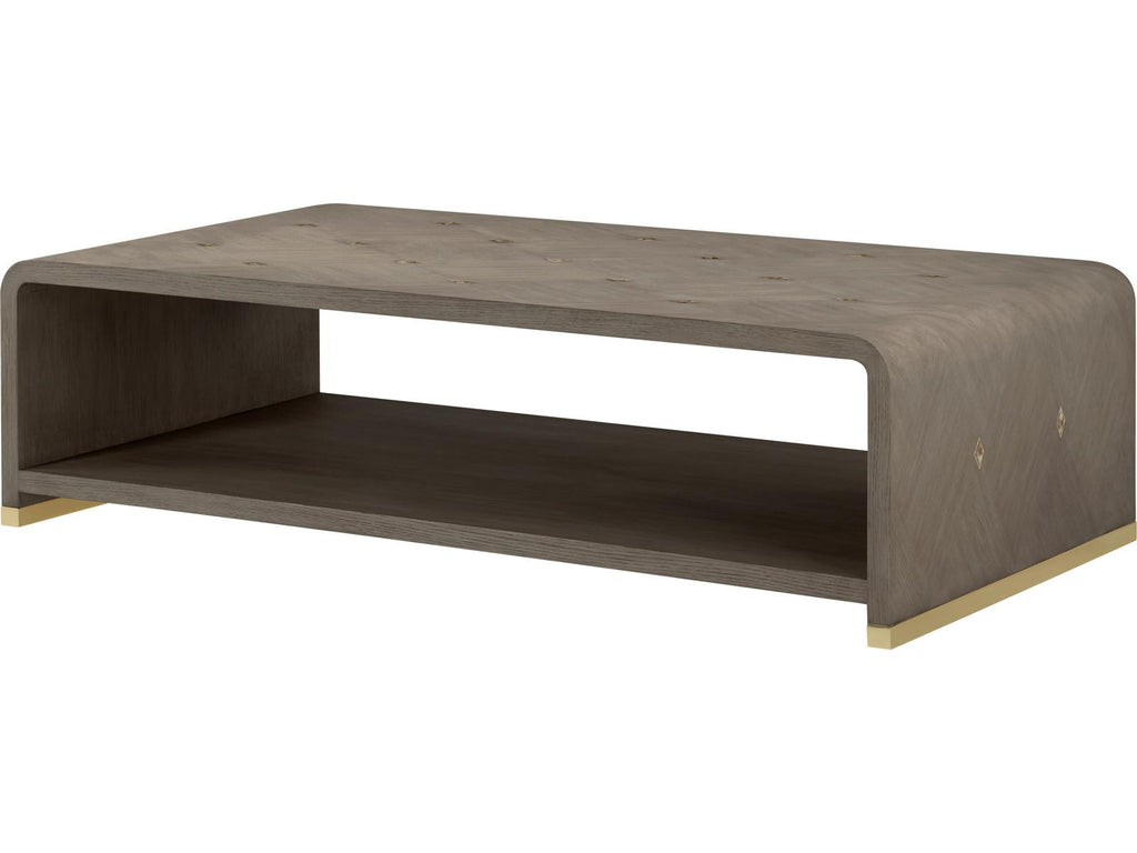 Judith Leiber Couture Rectangle Coffee Table in Mink Finish