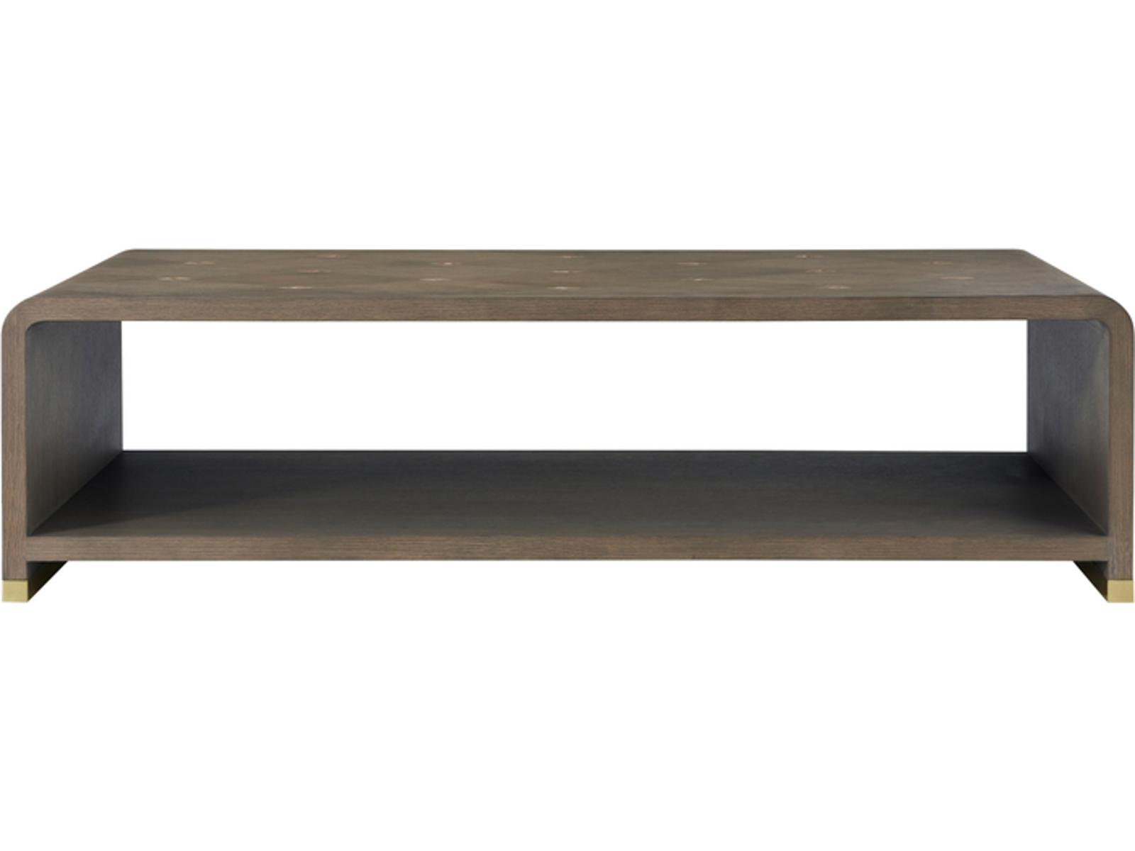 Judith Leiber Couture Rectangle Coffee Table in Mink Finish