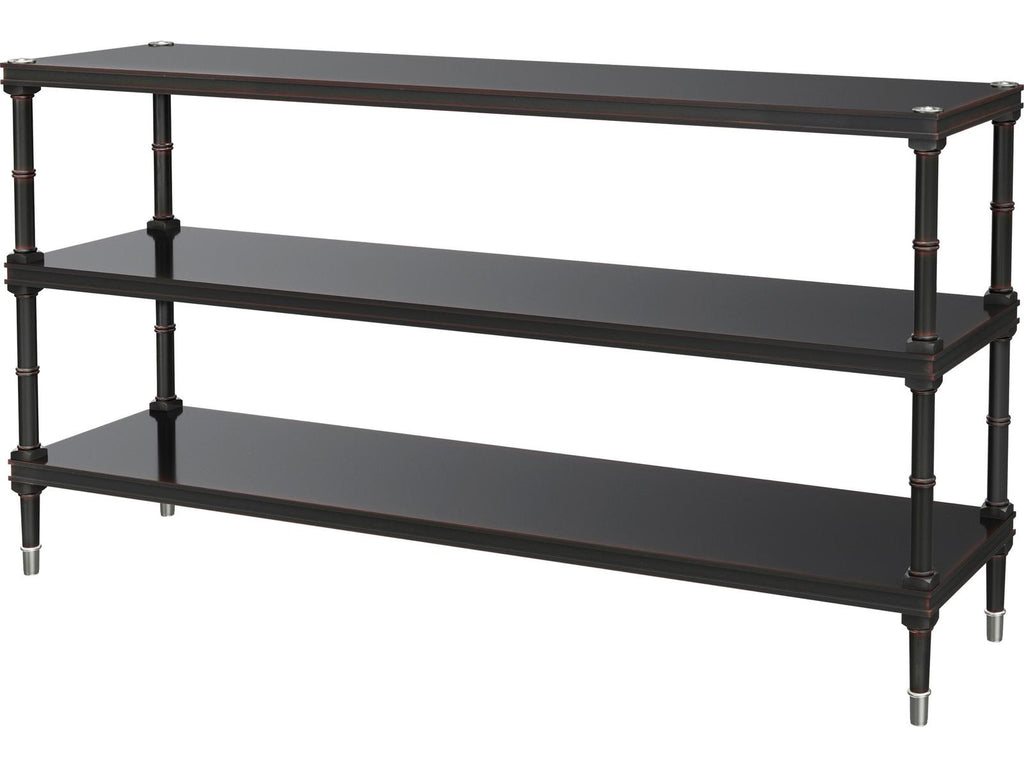 Spencer London Console Table Sycamore and Khaya Wood with Fulham Finish