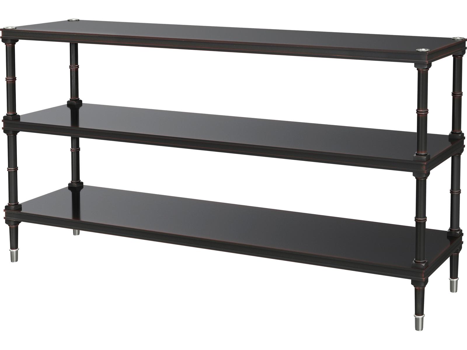 Spencer London Console Table Sycamore and Khaya Wood with Fulham Finish