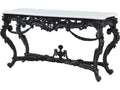 Spencer London Rectangular Console Table in Solid Wood and Marble
