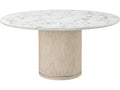 Horizon Round Dining Table with Quartz Top in Day Finish