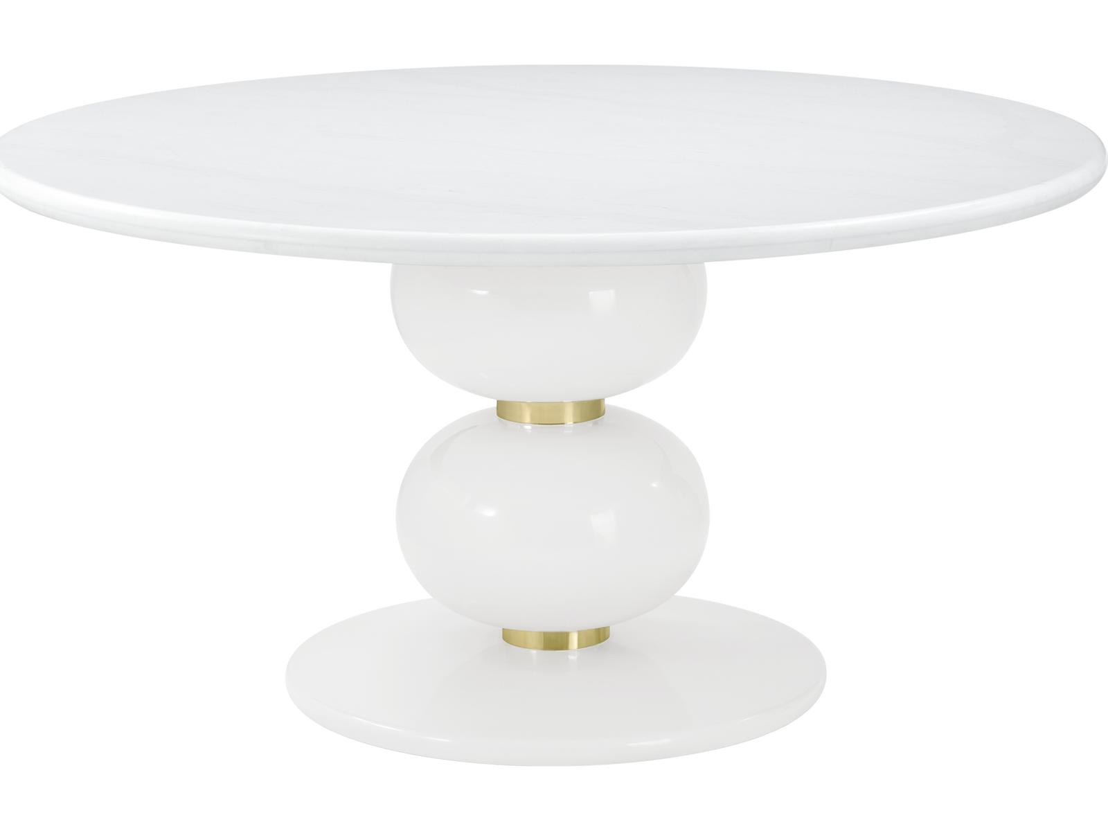 Judith Leiber Round 60-Inch Dining Table in Solstice Finish