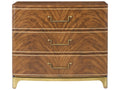 Spencer London Burl Nightstand in Edwardian Brown and 18K Gold