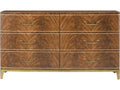Spencer London Burl Dresser in Edwardian Brown and Gold