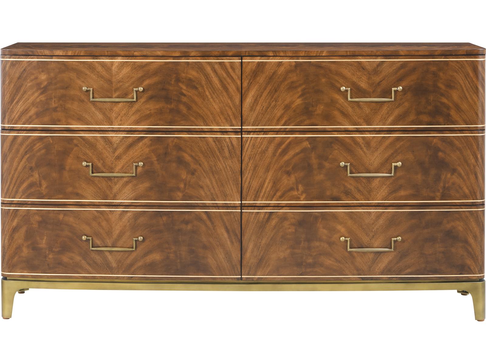 Spencer London Burl Dresser in Edwardian Brown and Gold