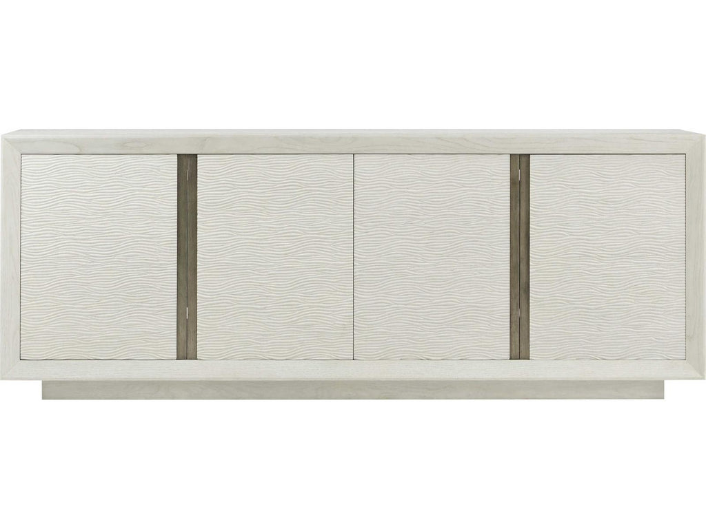 Essence 90-Inch Solid Wood Media Console in Opal Finish