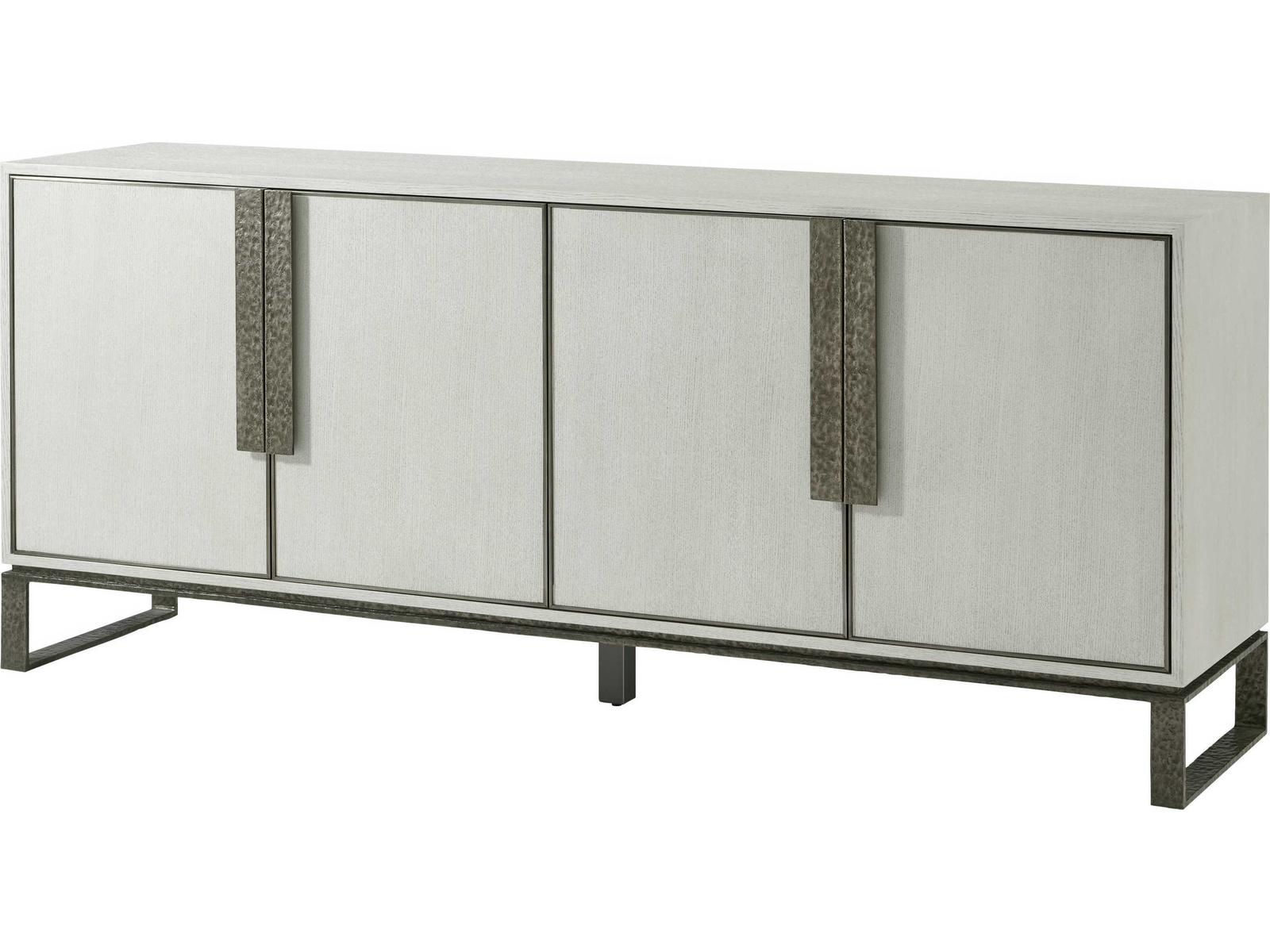 Essence Media Cabinet in Opal Finish