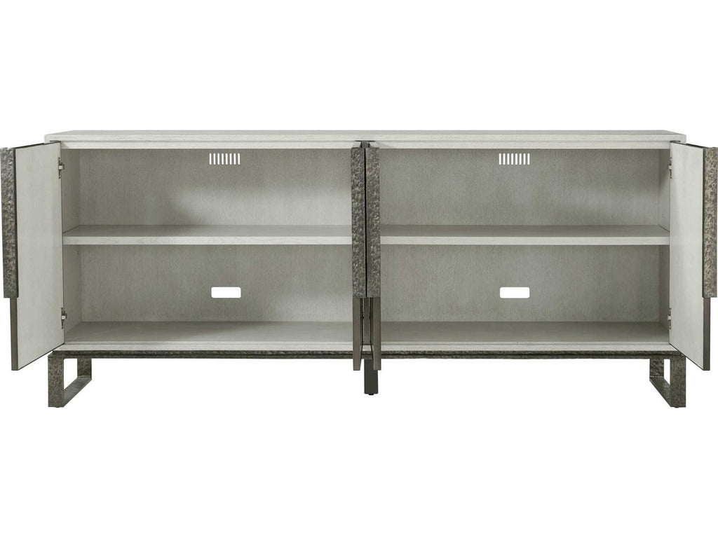 Essence Media Cabinet in Opal Finish