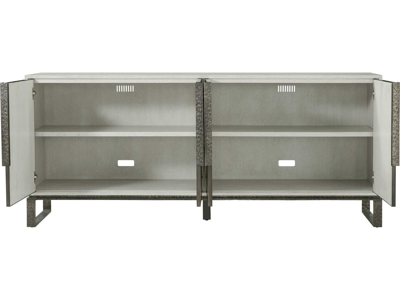 Essence Media Cabinet in Opal Finish