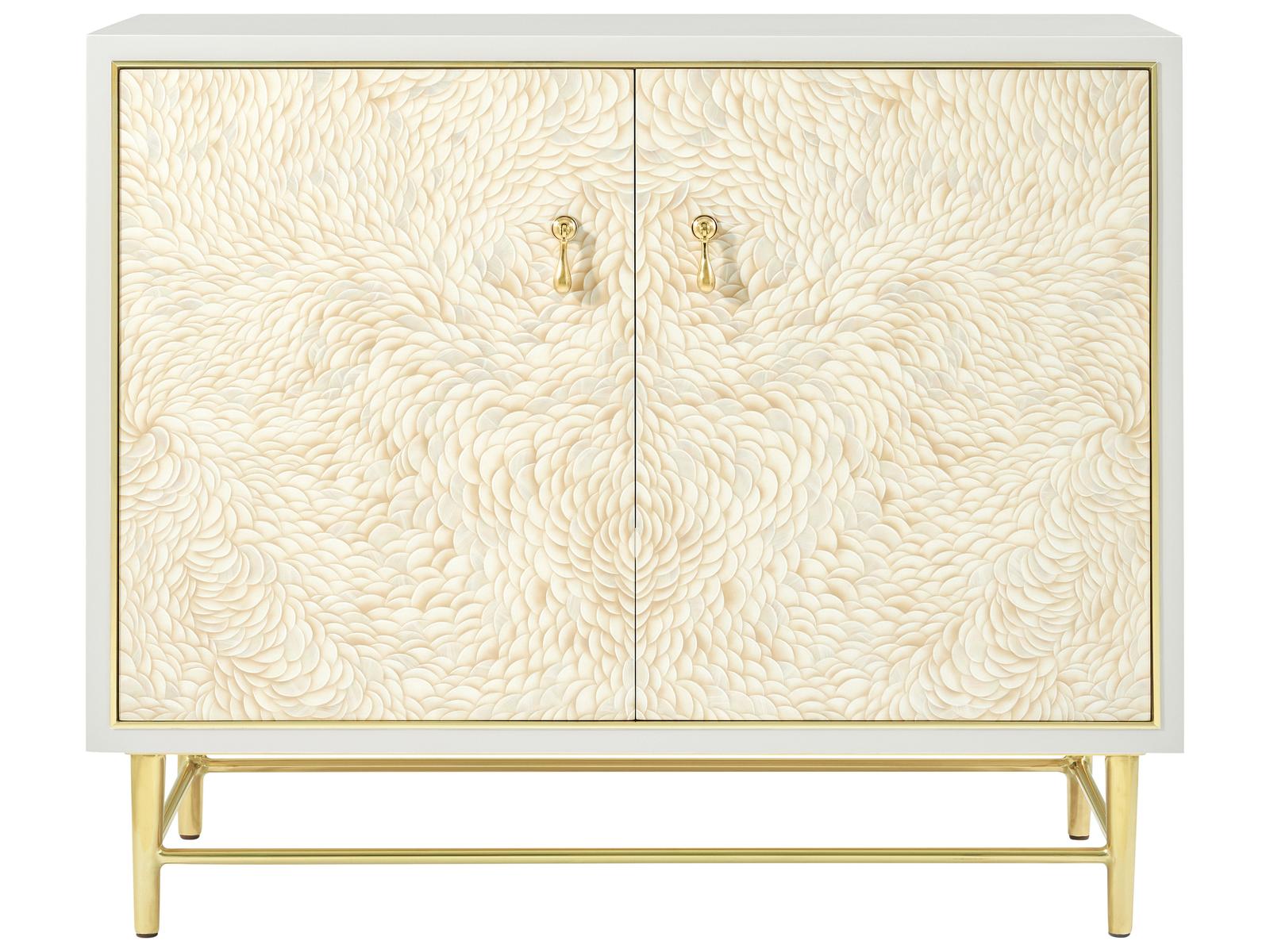 Judith Leiber Two Door Chest Feather Solstice Finish