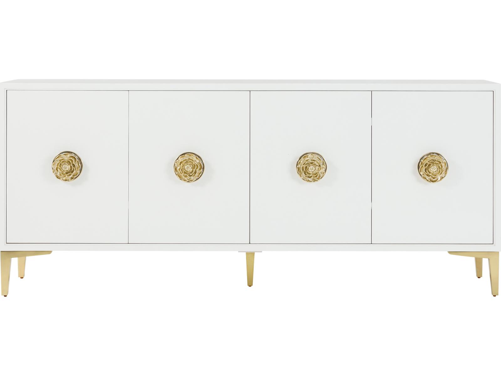 Judith Leiber Couture 4-Door Credenza III in Solstice and 18K Gold