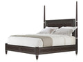 Spencer London Brown Solid Wood Queen Poster Bed