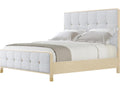 Judith Leiber Couture White Upholstered King Bed