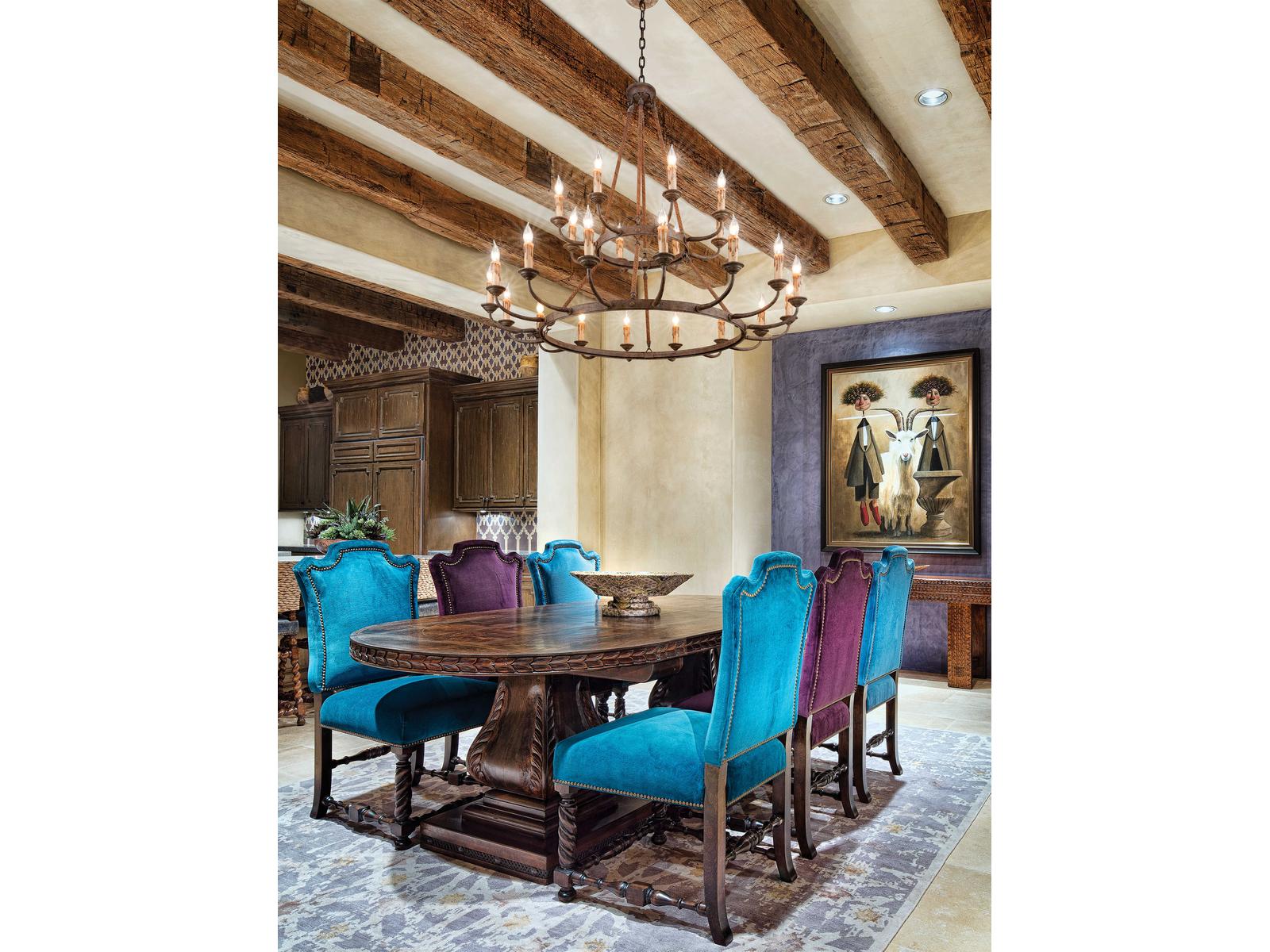 Troy Lighting 24-Light Cyrano Chandelier in Earthen Bronze