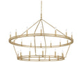 Troy Lighting 28-Light Sutton Chandelier in Champagne Leaf