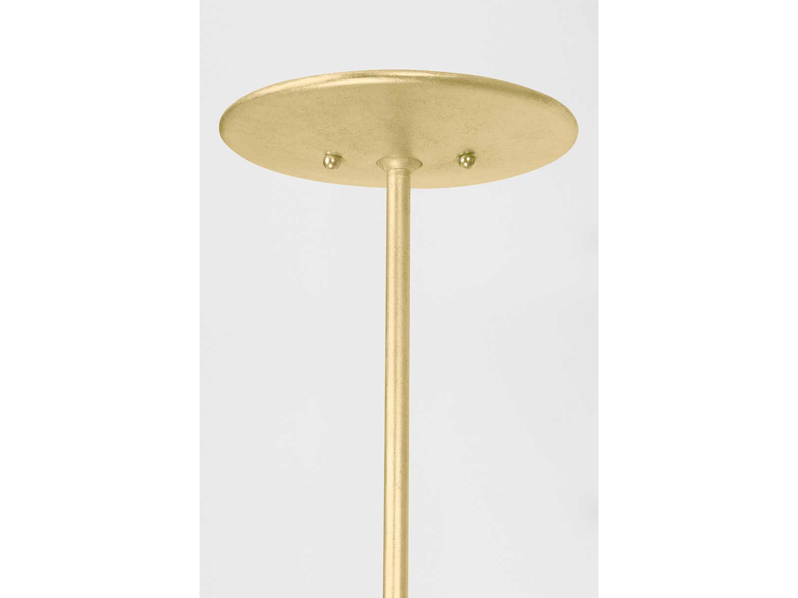 Troy Lighting 3-Light Valier Chandelier with Vintage Gold Leaf and Woven Shades