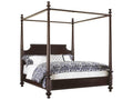 Royal Kahala California King Canopy Bed in Tobacco Brown Mahogany