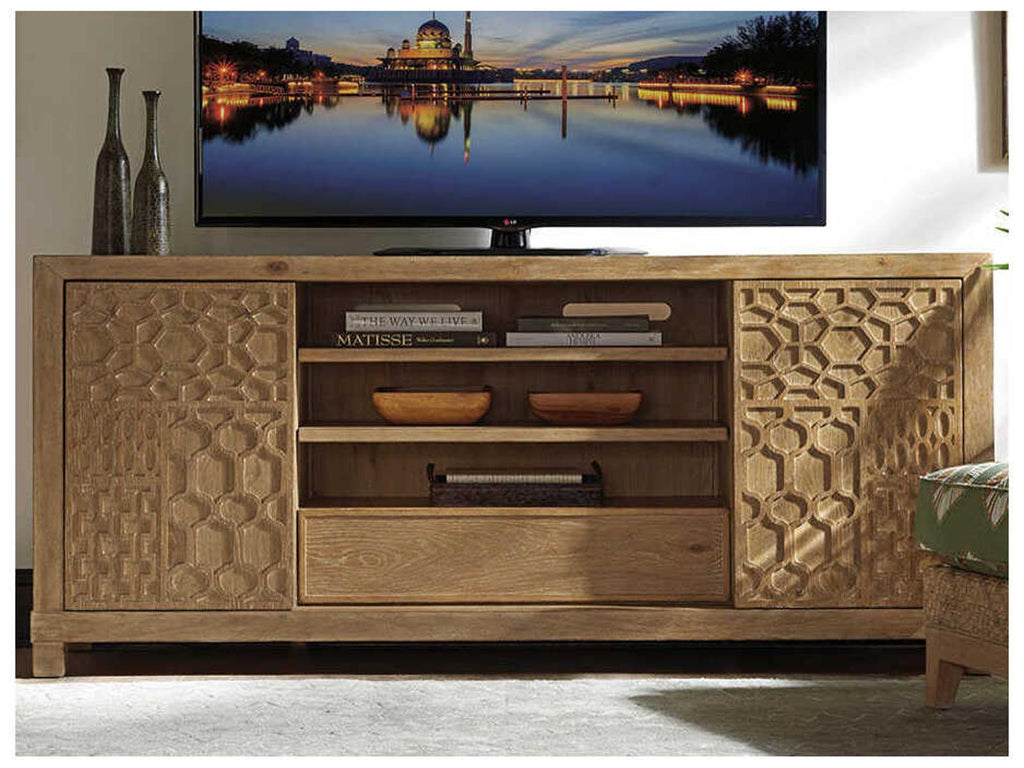 Los Altos 79-Inch Wood Media Console with Sliding Doors