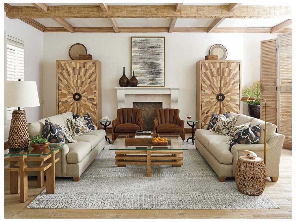 Los Altos Pavillion Wardrobe Armoire in Natural Oak