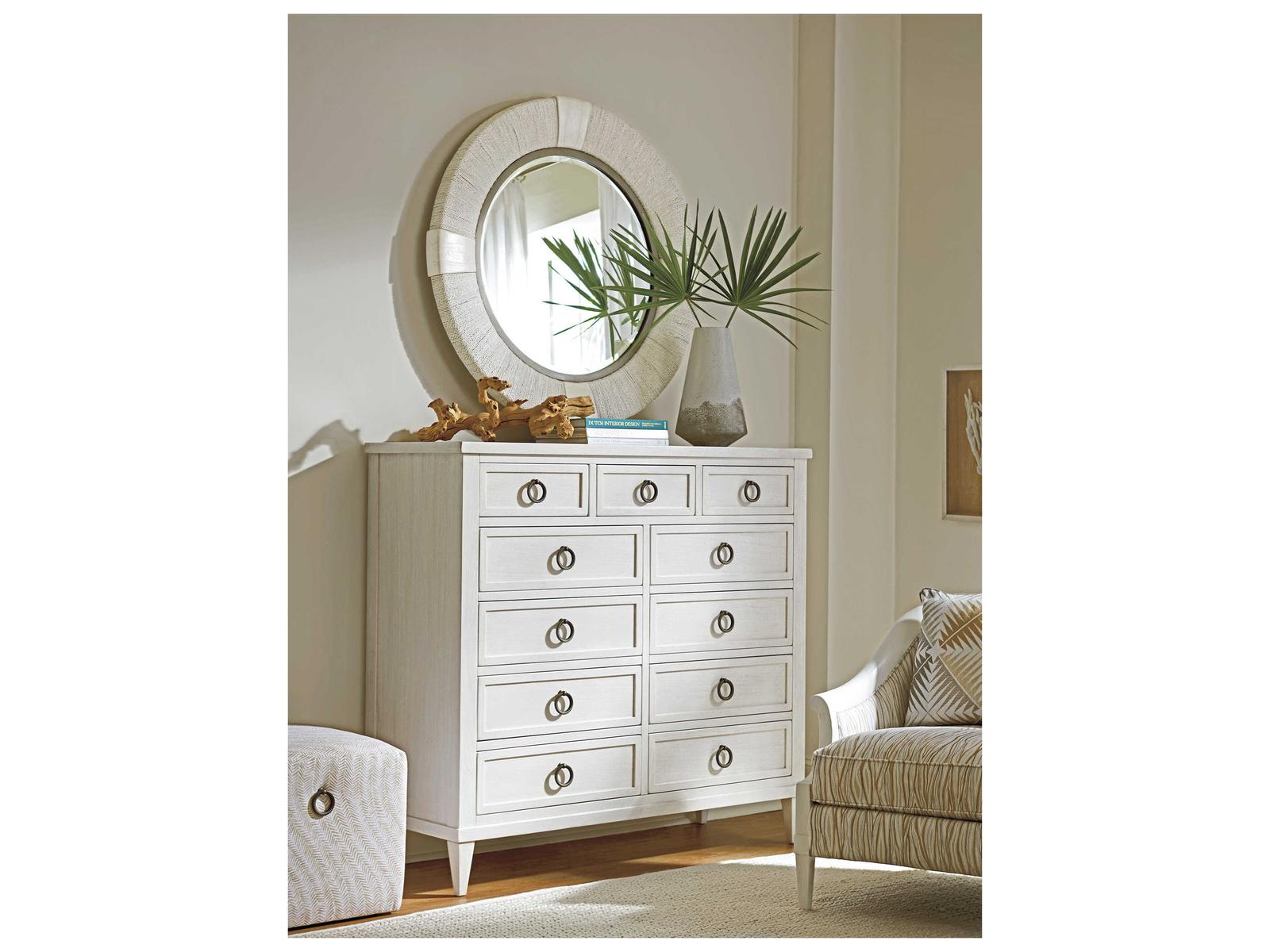 Home Pinecrest 11-Drawer Gentleman's Chest in Shell White