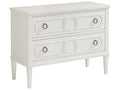 Ocean Breeze Brantley 2-Drawer Nightstand in Shell White
