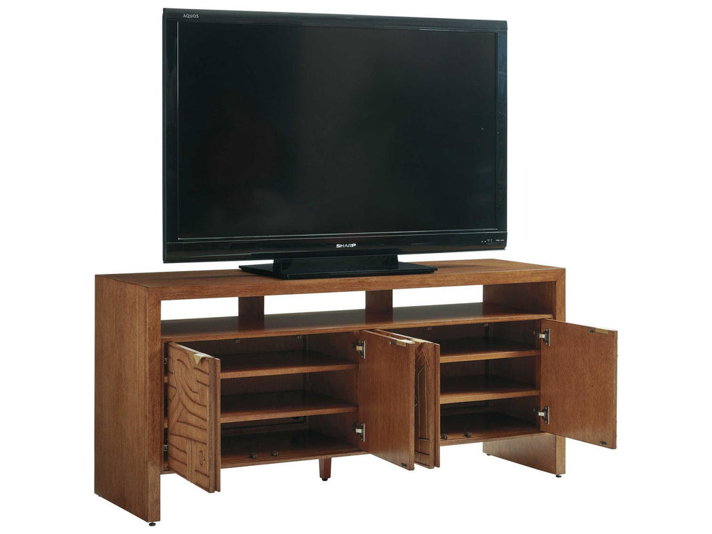 Palm Desert Manning Media Console Sundrenched Sierra Tan Finish