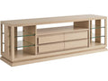 Sunset Key Carson Media Console in Sand Drift and Shadow Finish