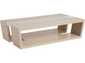 Sunset Key Fischer Rectangular Coffee Table with Wavy Glass