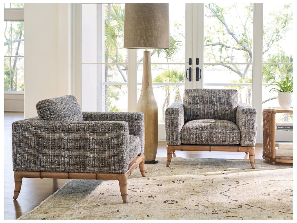Key Biscayne Star Island Upholstered Accent Chair with Nailhead Trim