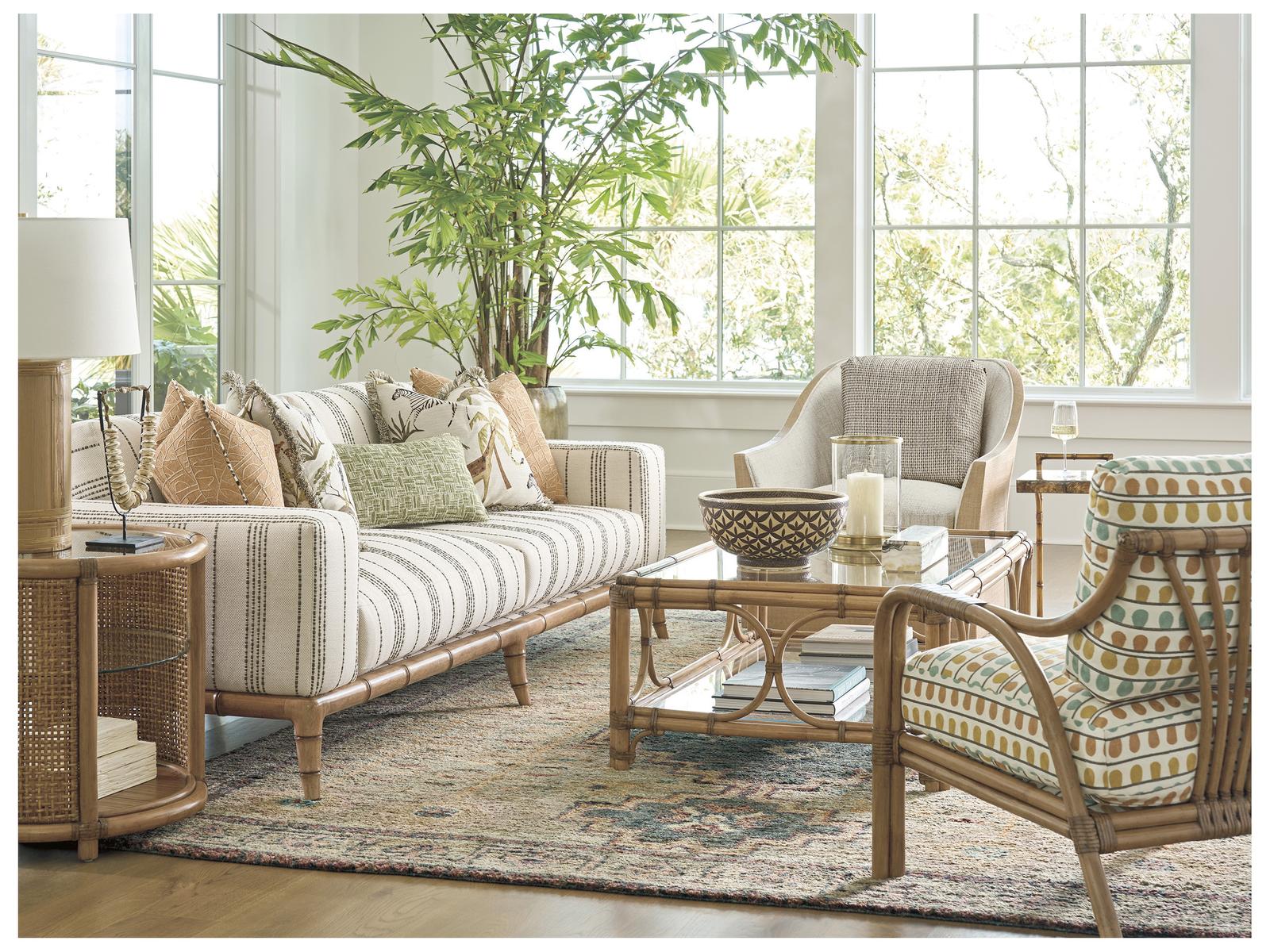 Key Biscayne Star Island 2-Cushion Sofa with Track Arms