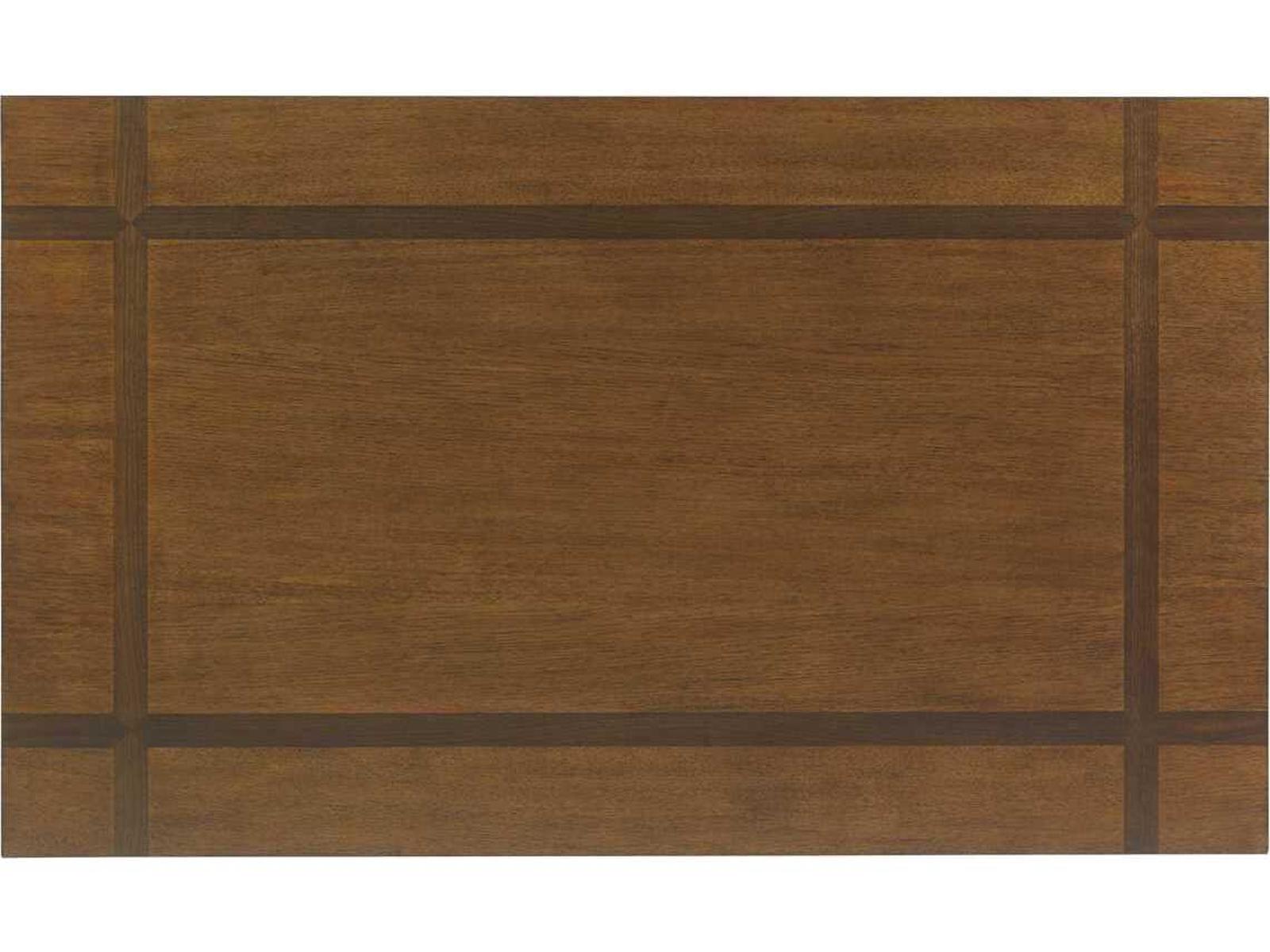 Island Fusion Castaway Rectangle Cocktail Table Walnut Inlays