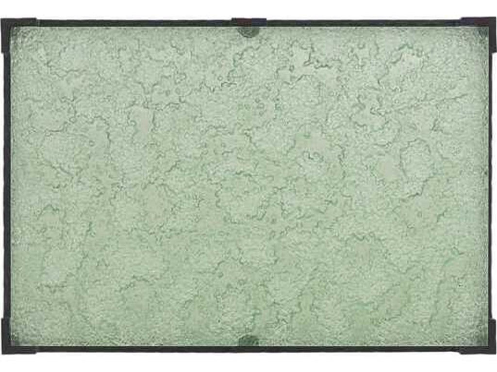 Island Fusion Hermes Reef Rectangle Coffee Table in Black and Glass