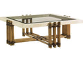 Twin Palms Weston Square Coffee Table with Cordova Stone Top