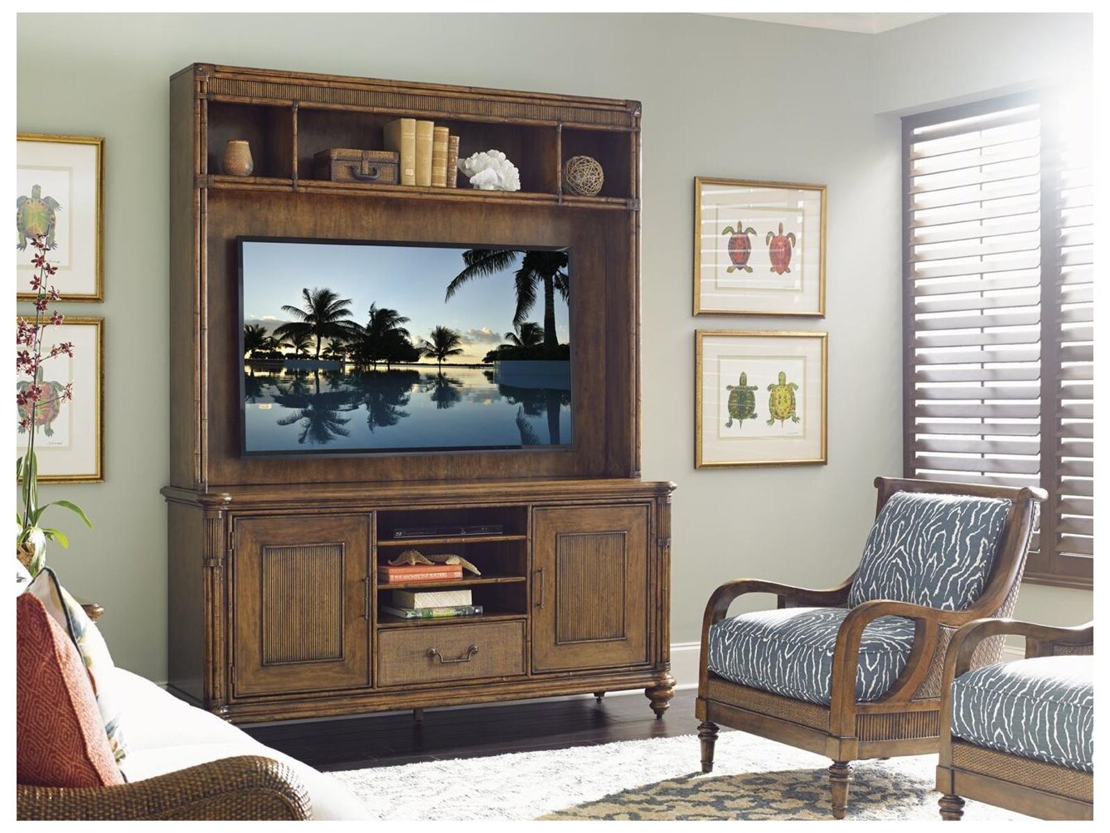 Bali Hai Pelican Cay Media Console in Brown