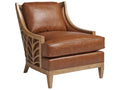 Los Altos Brown Leather Accent Chair