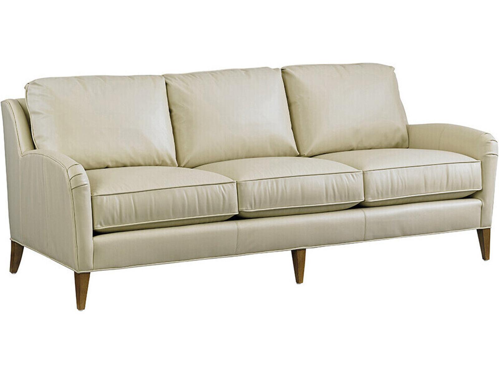 Twin Palms Coconut Grove 3-Seat Leather Sofa