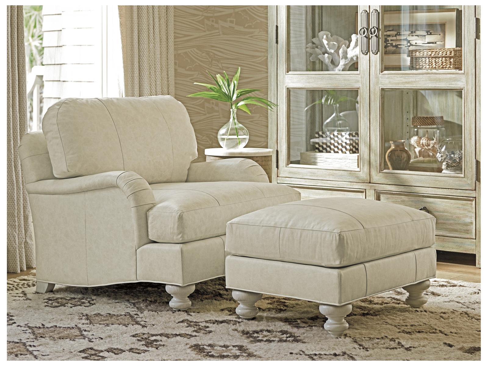Ocean Breeze Gilmore Leather Accent Chair