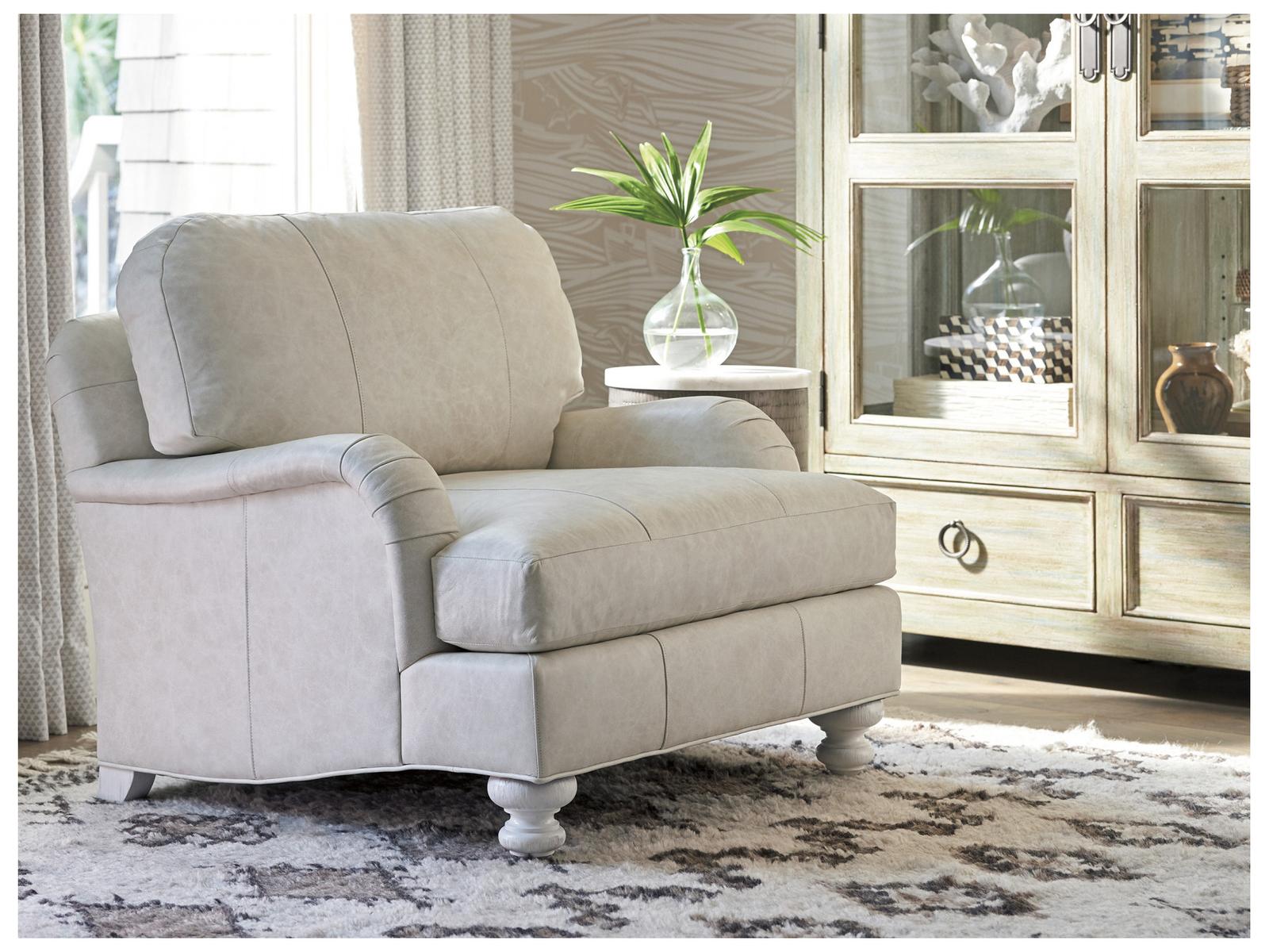 Ocean Breeze Gilmore Leather Accent Chair