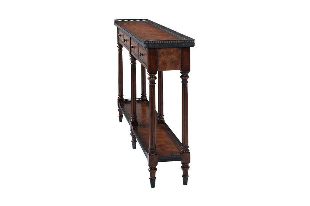 Theodore Alexander The Louis XVI Leather Console Table