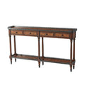 Theodore Alexander The Louis XVI Leather Console Table