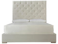 Brando Bed Beige Upholstered King Panel